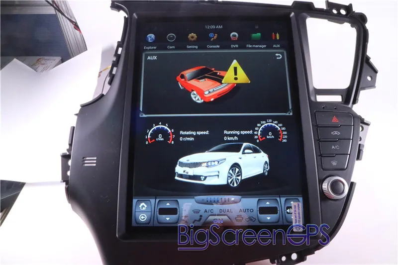 Sale 12.9 Inch 2 Din Android 6.0 Car No DVD Player GPS Navigation For KIA Optima KIA K5 2010-2013 Radio Steering Wheel Controls UNIT 2