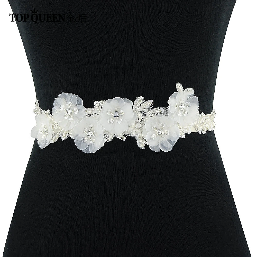 

TOPQUEEN S249 Beautiful Flower Evening Party Prom Dresses Accessories Wedding Belts Sashes/Bride Waistband Bridal Sashes Belts