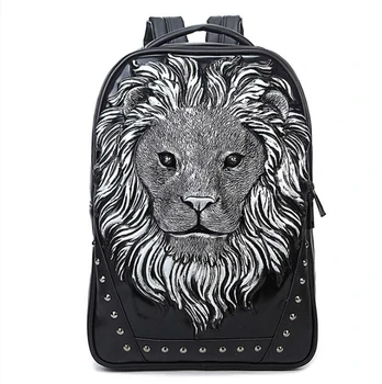 

011418 new hot high quality man fashion 3D animals backpack