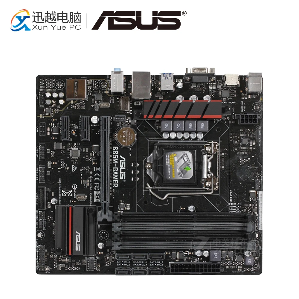 

Asus B85M-GAMER Desktop Motherboard B85 Socket LGA 1150 i7 i5 i3 DDR3 32G SATA3 USB3.0 Micro-ATX