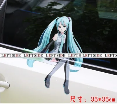 

LEFT SIDE Car Stickers HD Inkjet Cartoon DIY Japanese Anime Engraving Accessories Decor Waterproof Decals