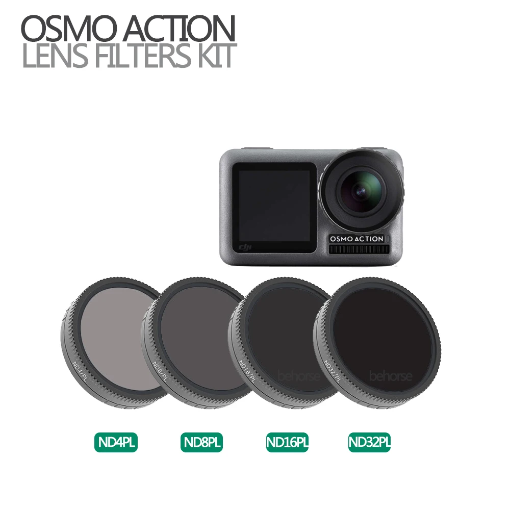 Дополнительно DJI OSMO экшн Камера Комплект фильтров для объектива CPL ND4-PL ND8-PL ND16-PL ND32-PL оптический Стекло для DJI Osmo аксессуары для экшн-камеры