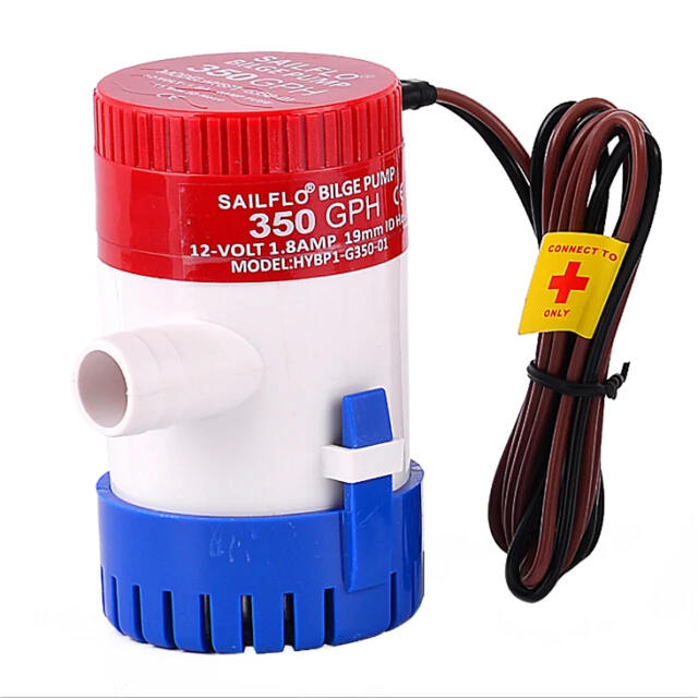 12V/24V submersible boat water pump 350GPH bilge pump,electric pump for