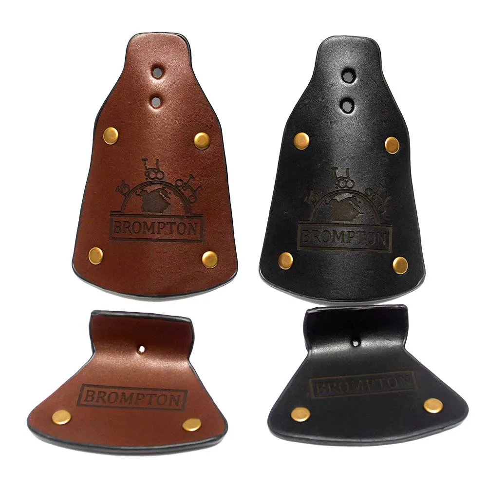 Bike Fender Handmade Leather Mud Flaps For Brompton PIKES element afbeelding