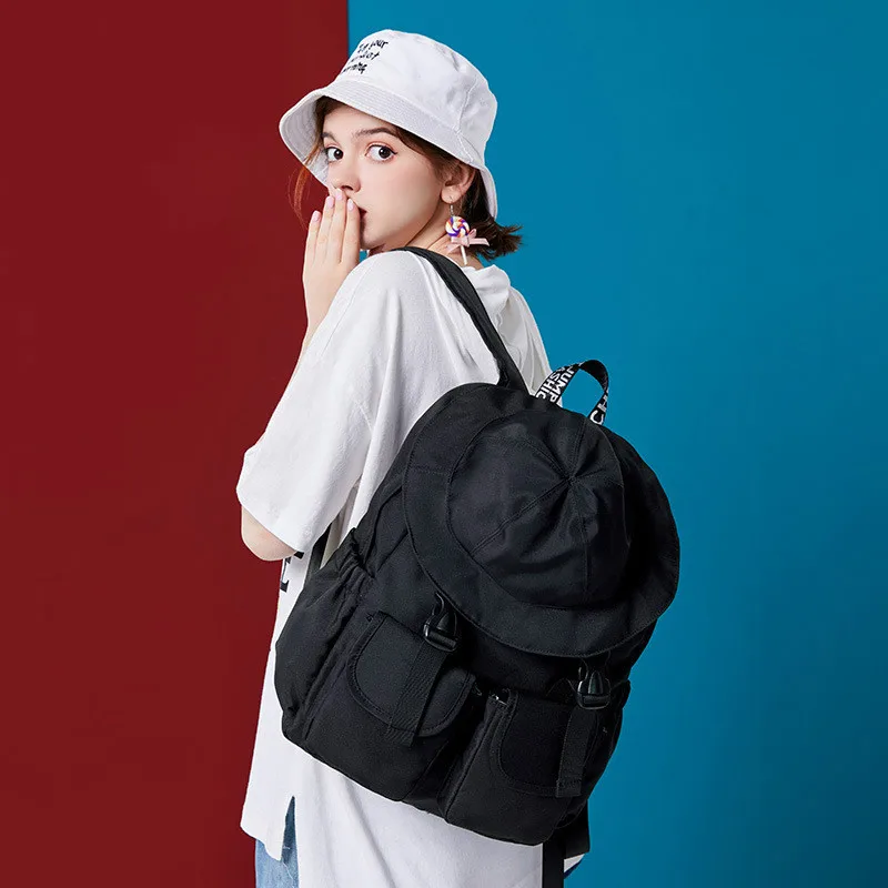 

Unique Design Waterproof Backpacks Women Hat College School Student Multi-Pocket Bookbag