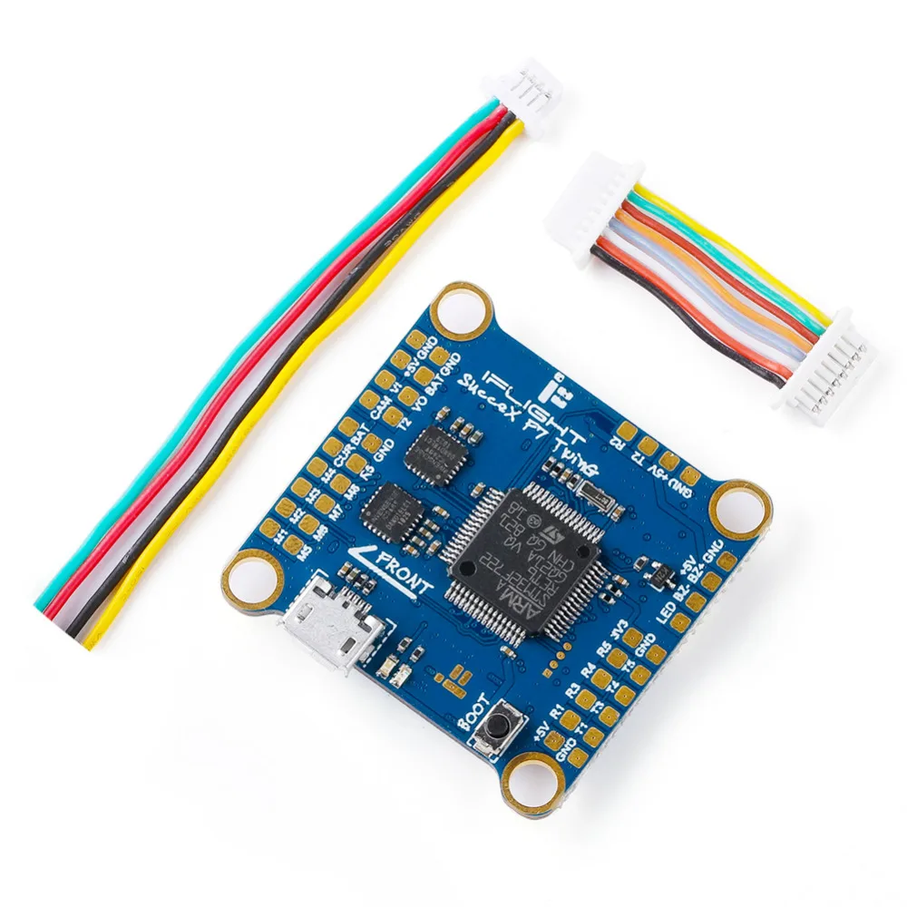 

iFlight SucceX F7 TwinG Flight Controller(Dual ICM20689)W/ 5V/3A BEC/8 Signal port/5 Uarts spare port/4 silicon grommet M4 to M3