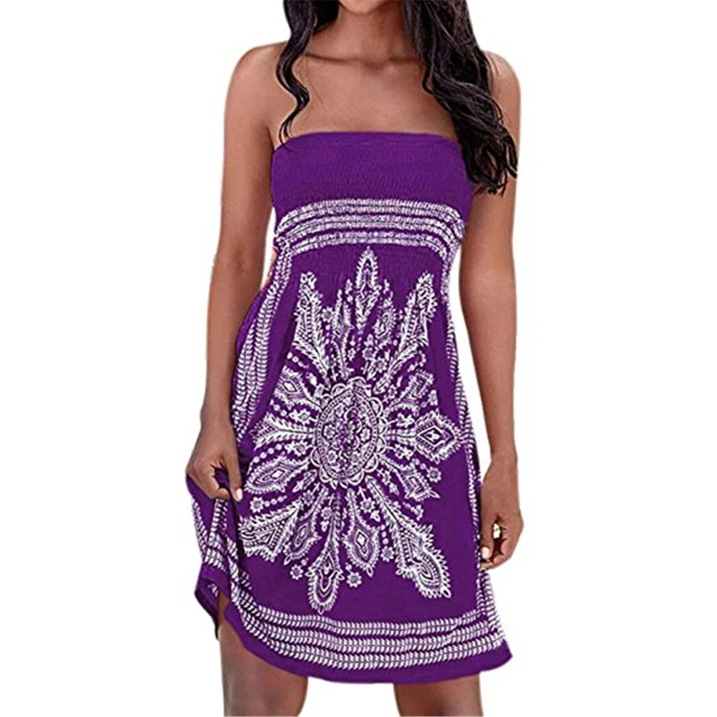 

Sexy Party Dress Women Clothes Bohemian Print Casual Robe Femme Vestidos Boho Elegant Fashion Harajuku Beach Summer Dresses