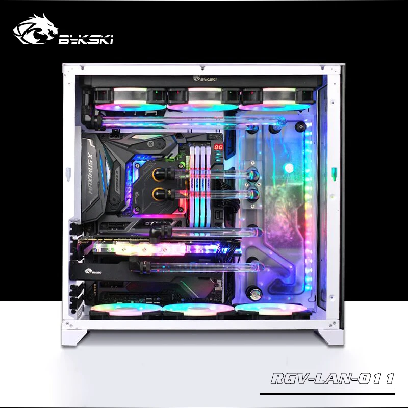 

BYKSKI Acrylic Board Water Channel Solution kit use for LIAN LI O11 Dynamic Case / Kit for CPU and GPU Block / Instead reservoir