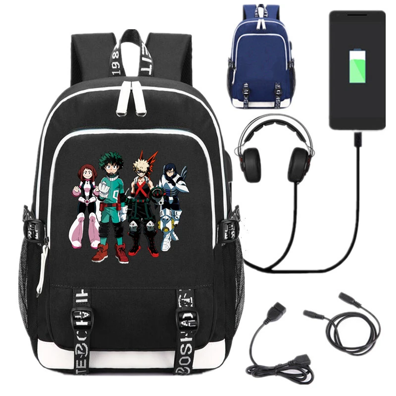 Boku No My Hero Academia Backpack Bookbag Travel Shoulder Bag Laptop Rucksuck