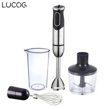 LUCOG 600W Kitchen Hand Blender Professional Food Processor Immersion Submersion Smart Stick Blender Mixer Chopper Juicer Set