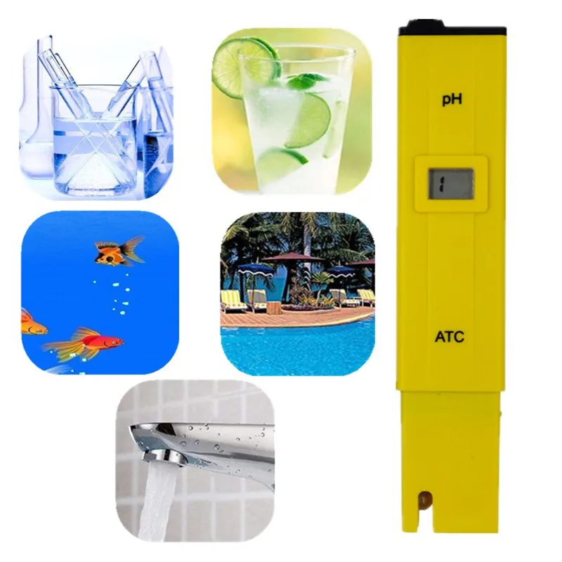 Digital LCD display PH Meter Digital Tester Pocket pen Aquarium Pool Water quality test accurate 40% off