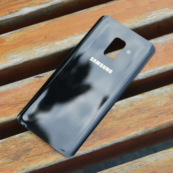 Samsung оригинальная задняя крышка на батарейке для samsung Galaxy A8 версия A530N SM-A530N задняя крышка для телефона - Цвет: Black