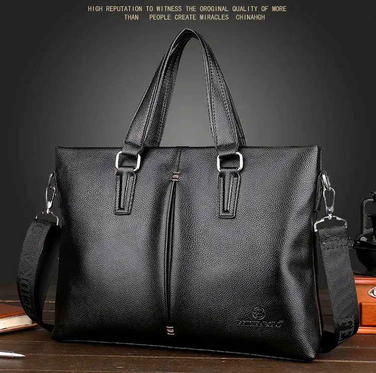 Модные Винтаж Для мужчин Классические портфели кожаная сумка для ноутбука Для мужчин сумка Бизнес портфели мужской Сумки сумки
