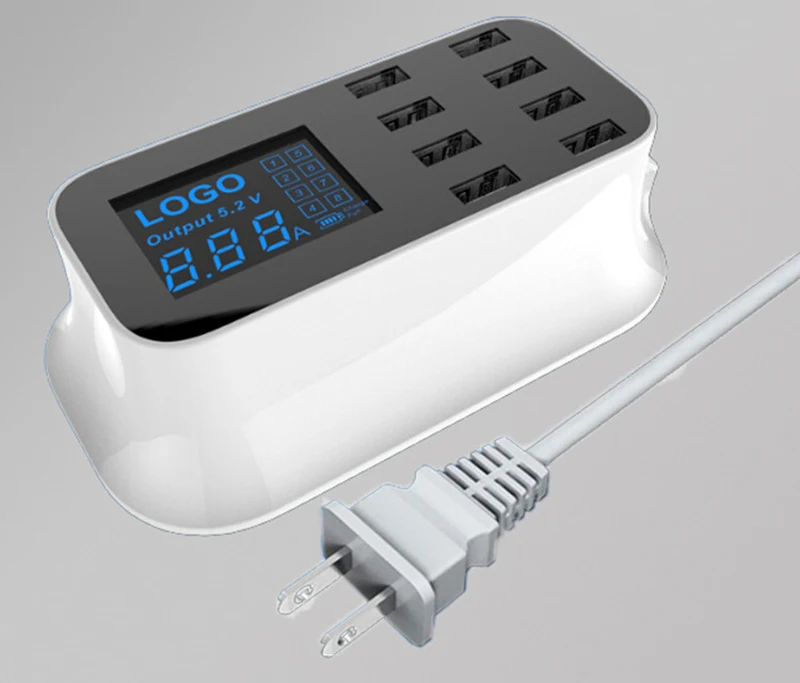USB متعددة منفذ شاحن 8-ميناء usb شاحن سريع للهاتف المحمول شاحن الجهاز اللوحي 5V3. 5A 8 الثقيلة حماية فاحش حماية