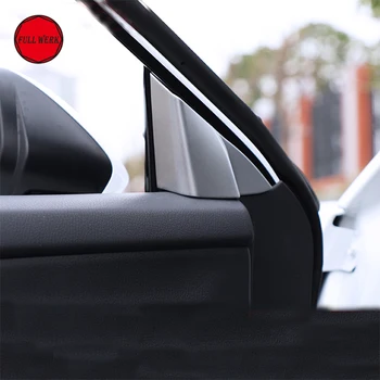 

1 Pair Car Interior Front Window Pillar Sticker Decorative Cover for Toyota 8th Camry 2018 Decoration Trim Frame Accessories