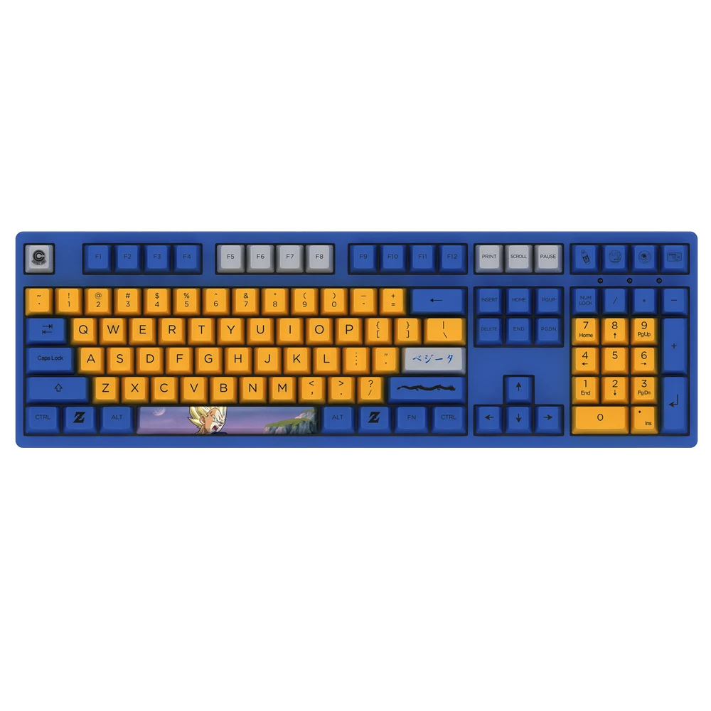AKKO 3108 V2 DragonBall Z Vegeta 108 Key Dyesub PBT Keycaps Cherry MX Switch Механическая игровая