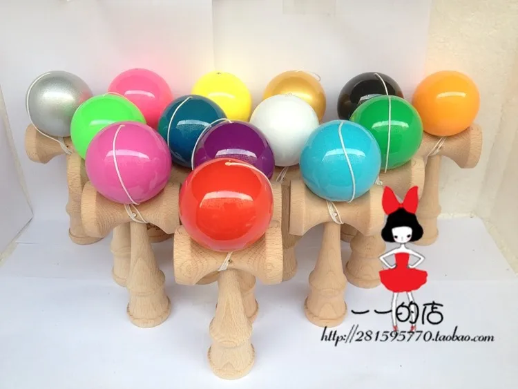 100 шт FedEx Настольный теннис как гладкая и сферическая ПУ краска kendama Открытый Взрослый образовательный кендама оптом