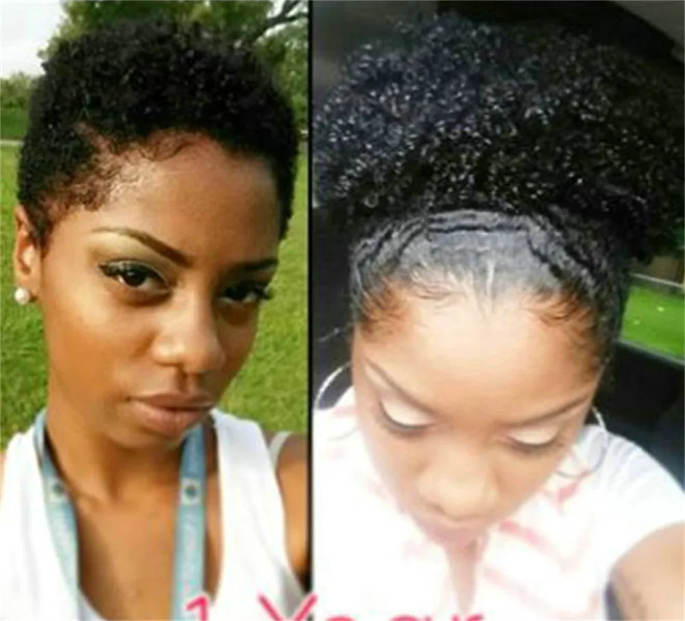 Small Clip On Afro Puff | clip in short black afro puff wig kinky curly brazilian Small Clip On Afro Puff | clip in short black afro puff wig kinky curly brazilian