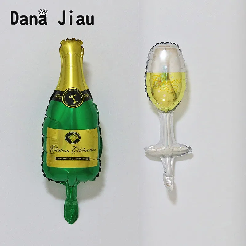 Мини/большой вина шары Свадебные Юбилей вечерние алюминия Фольга украшение шар подарок Шампанское чашки надувной воздушный шар