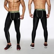Коди Лундин работает плотно длинные полиэстер дышащие мужские Леггинсы брюки спортивной гимнастики фитнес