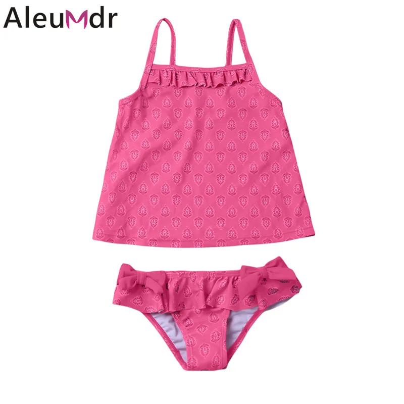 Aleumdr 2 шт. купальники для малышек дети трусики бикини Лето Розовый Маленьких