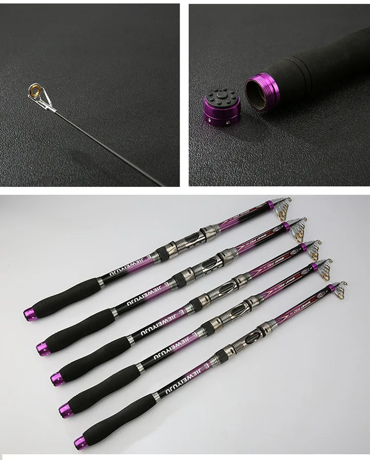 New Portable Hard Telescopic Fishing Rod Glass Fiber 2.1-3.6M Throw the long shot Sea Pole Ultra Sea Pole  throwing rod