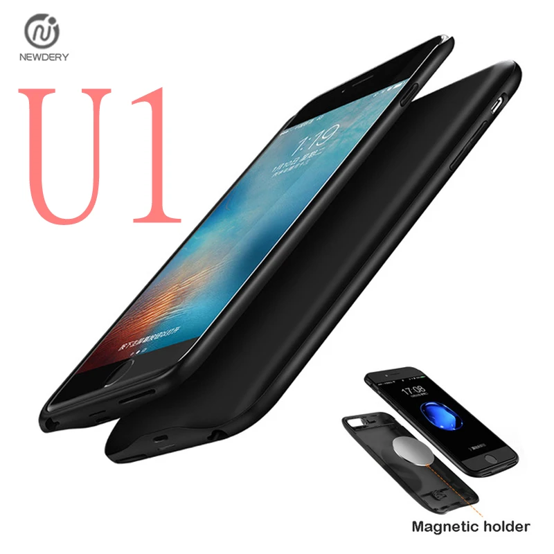bilder für NEWDERY CN Schiff U1! externe TPU Backup Power bank Pack ladegerät Fall Abdeckung Für iPhone 6 6 S 7 Plus mit Magnet bilder für NEWDERY CN Schiff U1! externe TPU Backup Power bank Pack ladegerät Fall Abdeckung Für iPhone 6 6 S 7 Plus mit Magnet