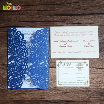 

Elegant laser cut floral Invitation card for wedding, creative wedding invitation card sleeves