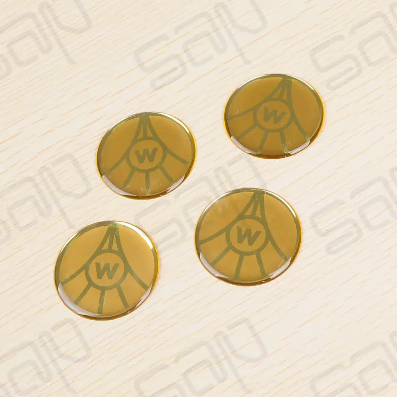 

1000pcs Lot Cute Custom Self Adhesive Gold Label Dome Adhesive Stickers 5cm In Diameter (SAP-CES003)