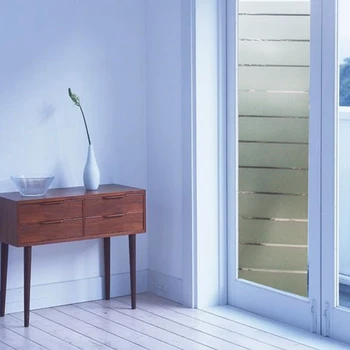 

Non-Adhesive Window Film Stained Glass Window Film Static Frosted Privacy Film for Home Bathroom Living Room 36"x16ft/92x500cm