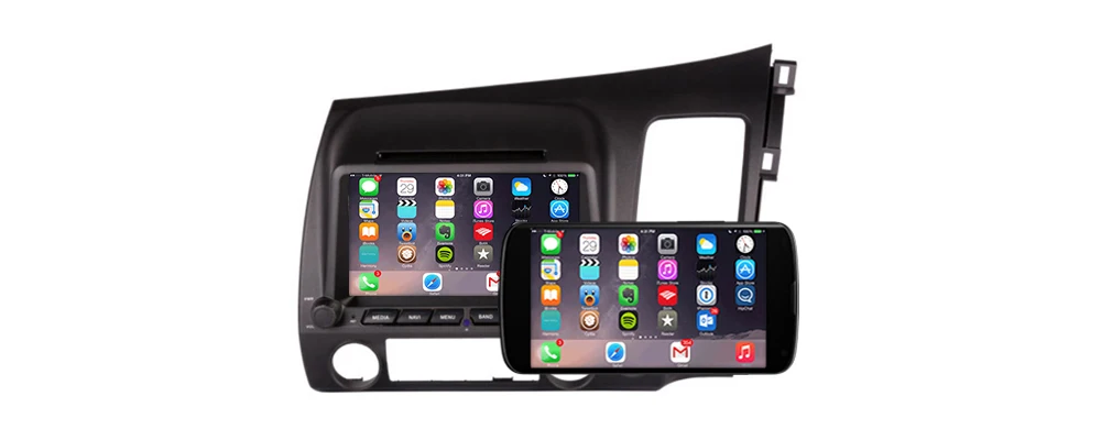 Android автомобильный Радио gps навигатор для Honda Civic 2006 2007 2008 2009 2010 2011 Bluetooth 2din Радио мультимедийный плеер аудио