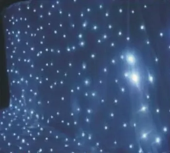 

Free Shipping 3X3M customize flexible led star cloth with firproof, CE& Rohs report