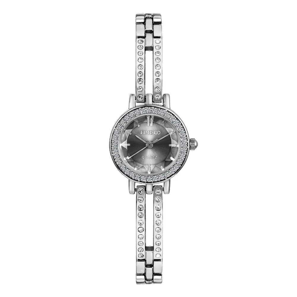 

2016 Time100 Women's Quartz Watches Skeleton Alloy Bracelet Irregular Diamond Dial Ladies Wrist Watches For Women relojes mujer