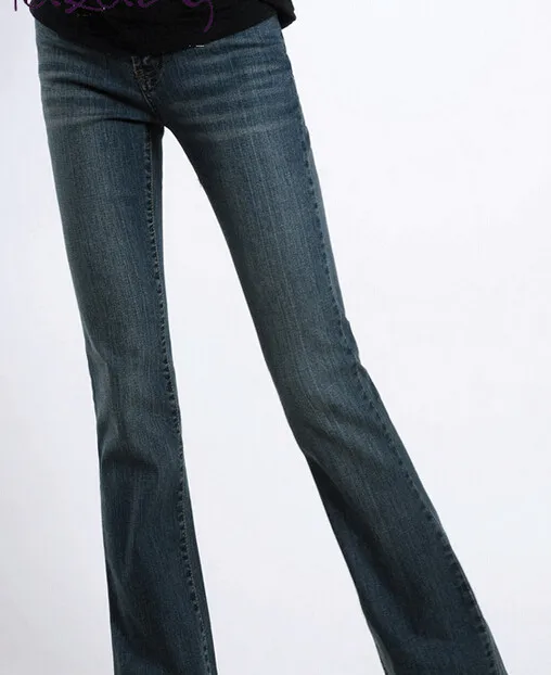 Весна и лето Женские повседневные тонкие джинсы размера плюс с высокой талией