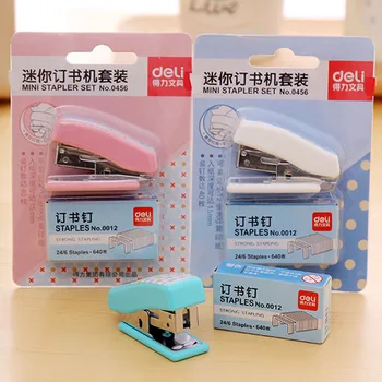 

Simple Mini Fashion Stapler Paper Binder With 640pcs Staples Practical Office School Binding Supplies Kids Creative Stationery