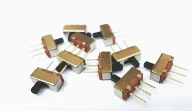 100 шт. мини скользящий выключатель SS12D00 SS12D00G4 3pin 1P2T высокое качество Длина ручки: 4