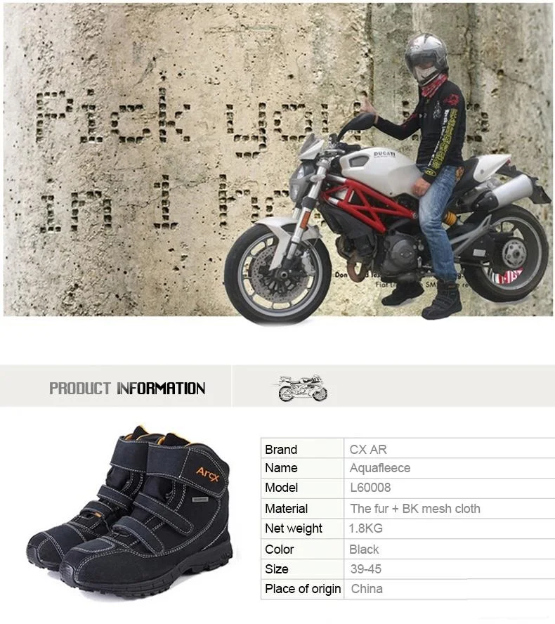 ARCX boot moto rcycle Водонепроницаемая натуральная коровья замша уличная мото rbike Chopper Cruiser moto botinki bottes moto