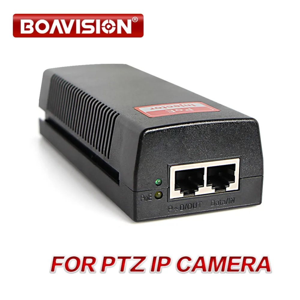  1000Mbps Gigabit 60W Hi Power POE Injector Compatible IEEE802.3bt DC 54V Output 100-240V Input POE  - 32990959229