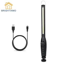 USB Перезаряжаемые Магнитная инспекции факел Фонари циферблат Мощность переключатель работы фонарик крючок подвесной светильник для