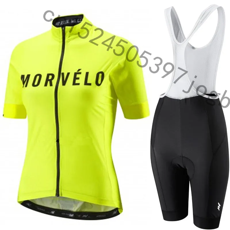 Высокое качество Morvelo короткий рукав для женщин Pro Велоспорт Джерси комплект быстросохнущая горный велосипед одежда для велоспорта Ropa Ciclismo