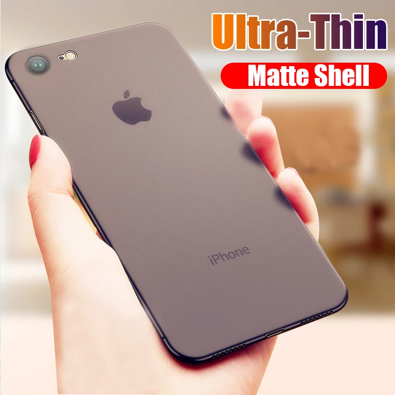 

0.3mm Ultra Thin PP Soft Case On The For iphone X XR XS Max Full Shockproof Cover For iphone 6 6s 7 8 PLus Matte Protective Case