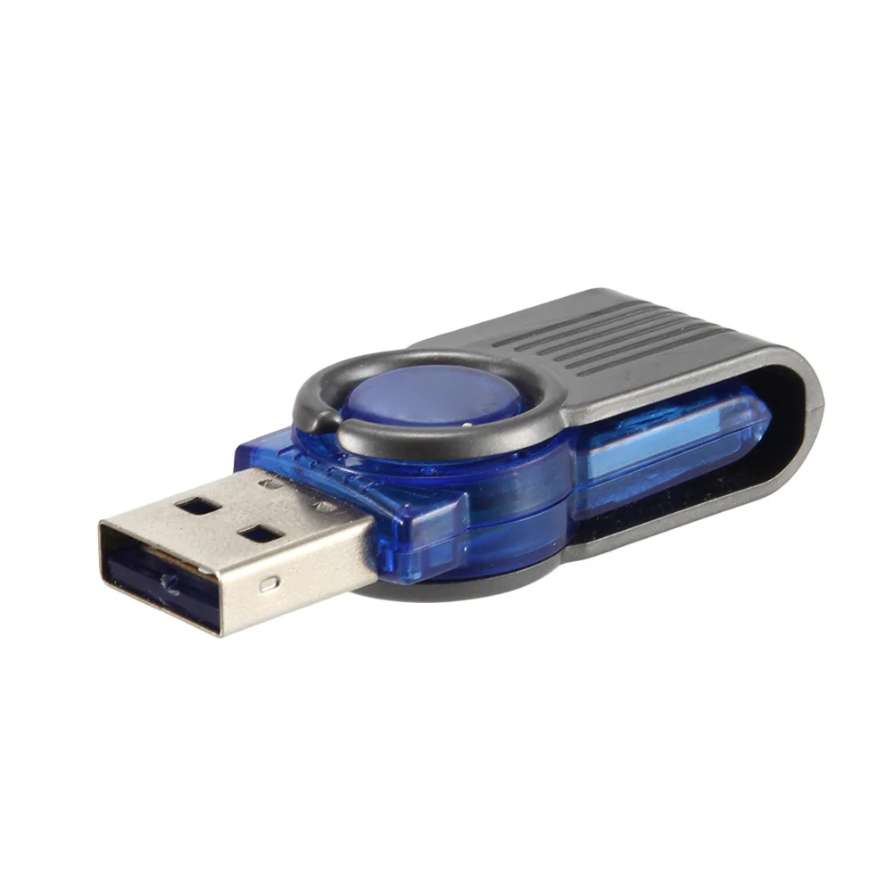 Новый Mini USB 2,0 Micro SD TF Card Reader Высокое скорость пластик адаптер вращения для планшеты портативных ПК
