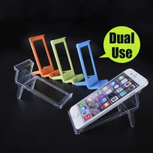 30 шт. мобильный телефон стенд акриловый держатель телефона КПК показать база оранжевый, синий, зеленый, ясно для Apple Sumsung