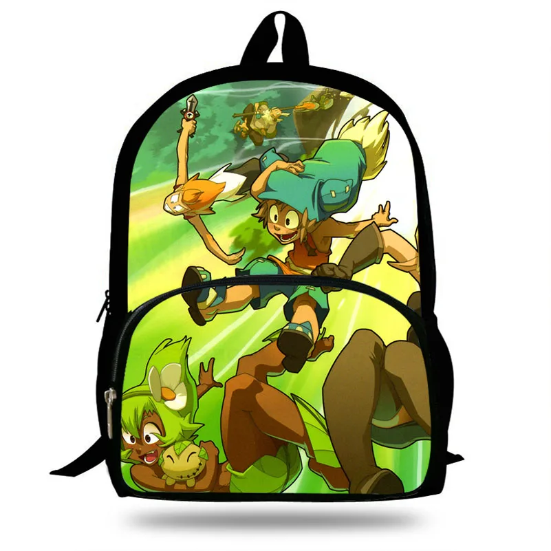 16 дюймовый шпилька для игры Wakfu принт рюкзак девочек подростков Комплекты с
