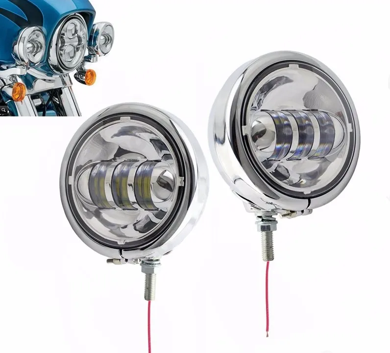motorcycle fog chrome auxiliary fog passing lights motorcycle passing lights