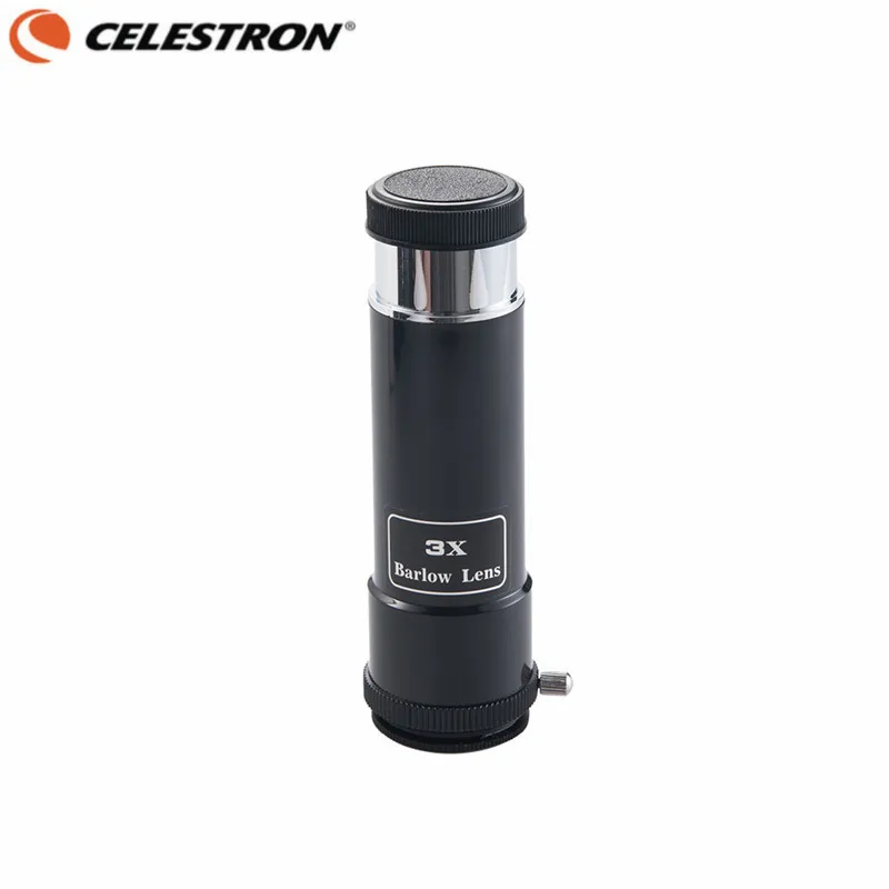 

Celestron 80EQ 1.25" / 31.7mm 3x Barlow Lens Extended Focus Mirror Plastic Case Optical Lens Astronomical Telescope Accessories