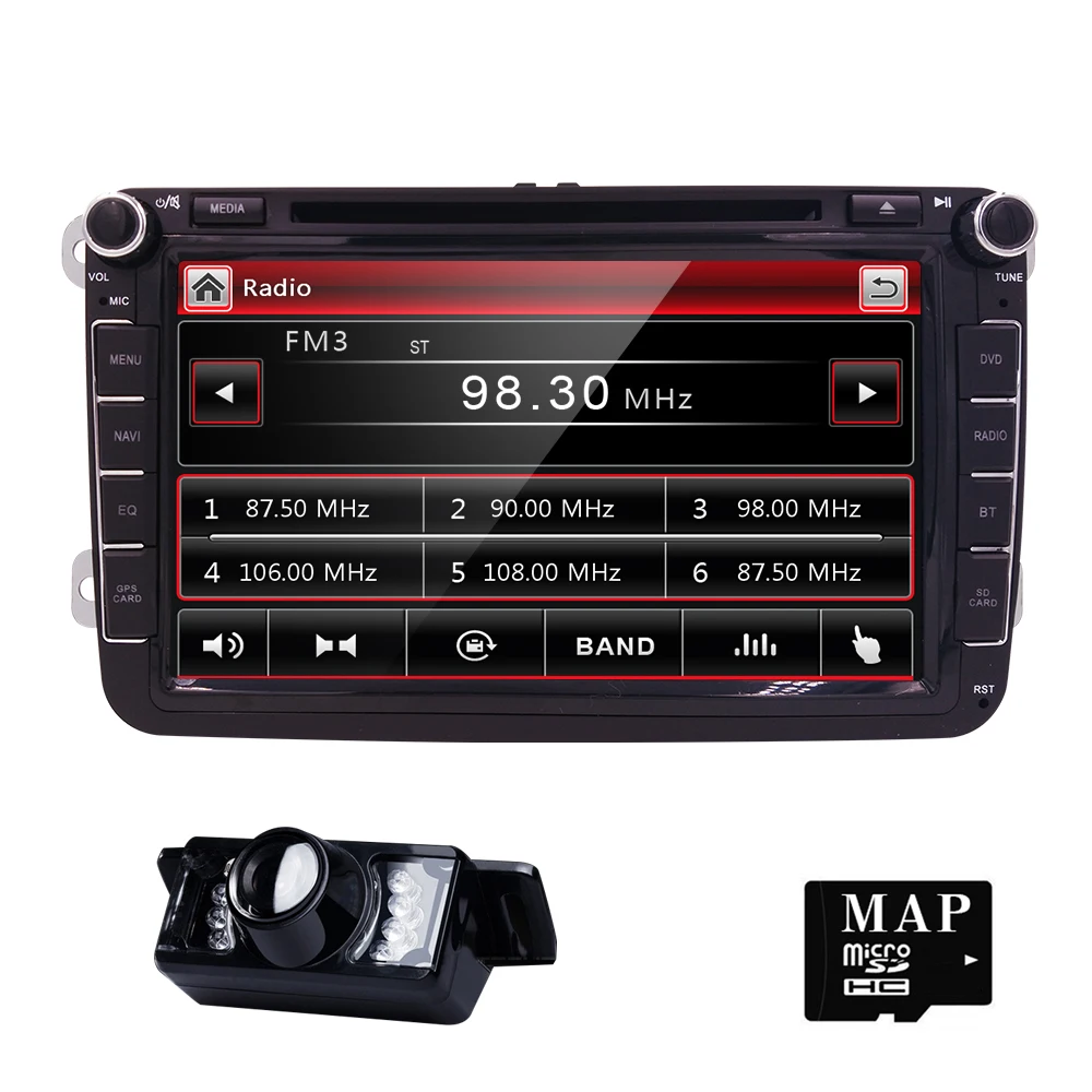  Wholesale! 2Din 8 Inch Car DVD Player for VW GOLF 5 6 POLO PASSAT CC JETTA TIGUAN TOURAN SHARAN SCIROCCO TRANSPORTER B6 CADDY 