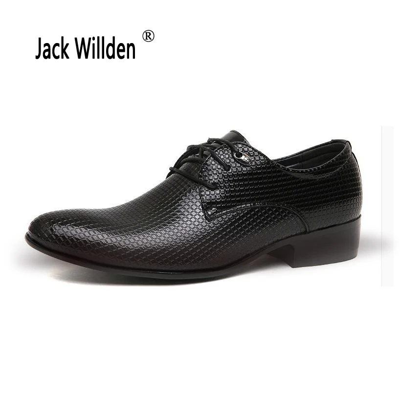 

Jack Willden Plus Size 46 Office Men Dress Shoes Italian Wedding Man Oxfords Suit Shoes Man Flats Leather Shoes Zapatos Hombre