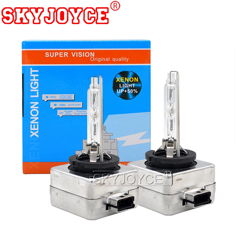 SKYJOYCE 55 Вт Xenon D1S HID лампы D1S 4300 К 5000 К D2S 6000 К D3S 8000 К D4S 10000 К фар автомобиля лампы D1R D2R D3R D4R 35 Вт ксеноновая лампа