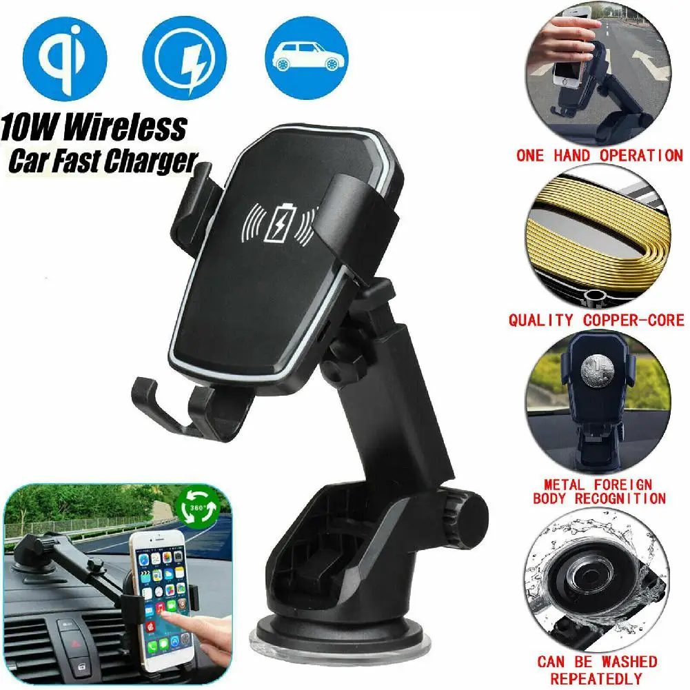 

Group Vertical Qi Wireless Fast Charging Car Charger Mount Holder Stand 2 in 1 for Cell Phone r20